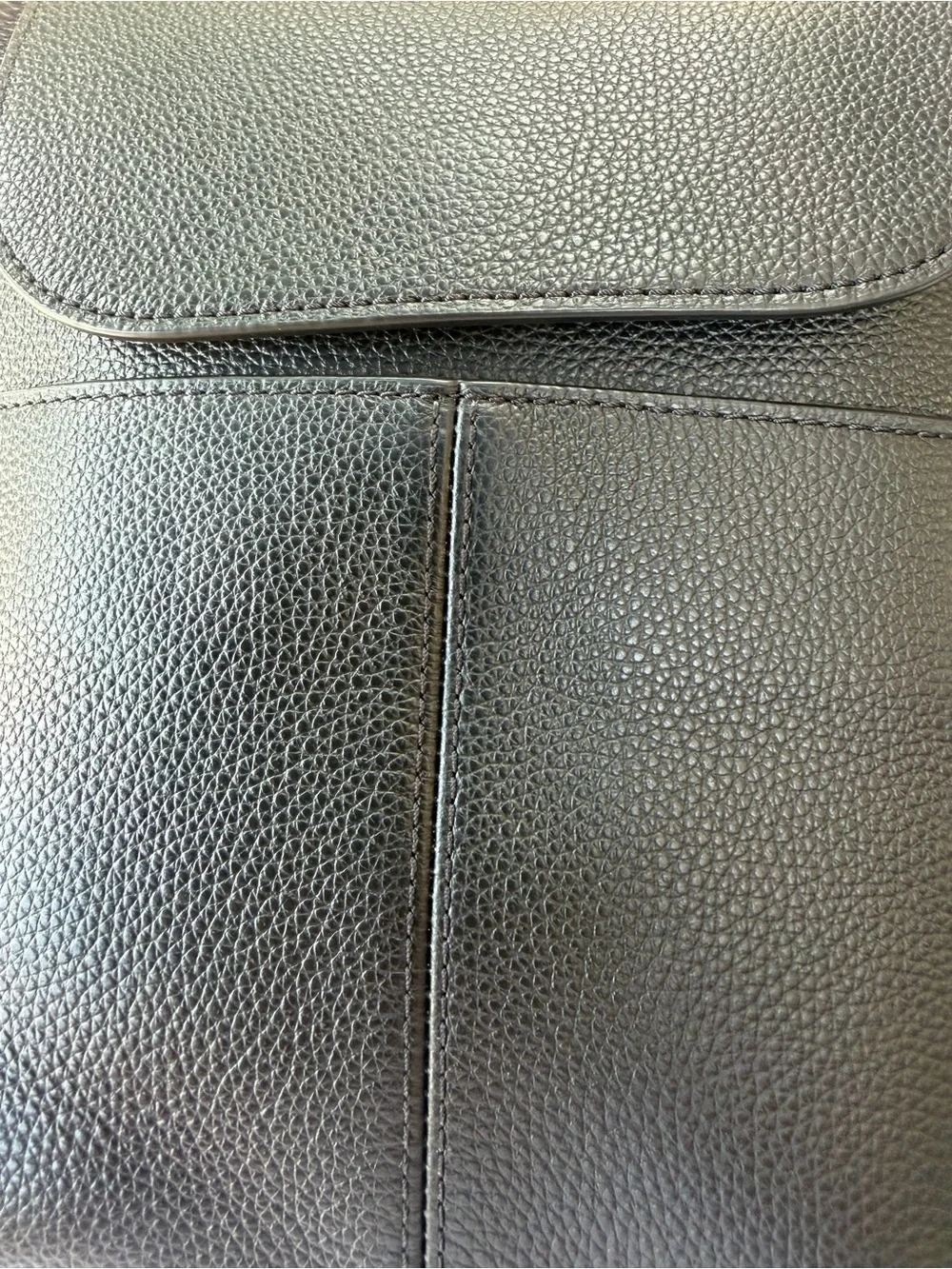Quince Italian Leather Small Backpack in Black 955